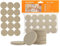 VABNEER 60 Stück Filzgleiter, 35 mm, beige, selbstklebend, Bodenschutz, Filzgleiter, 5 mm dick, Möbelgleiter für Möbelfüße (rund, 35 mm)