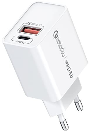 20W USB C Ladegerät Netzteil für iPhone 15/15 Pro/Pro Max/Plus, 14/14 Pro/Pro Max/Plus, 13/12 Pro/Pro Max/Mini, 11/X/XR/SE, iPad Pro, AirPods Pro, Samsung Galaxy A13, Pixel, USB C Adapter Charger