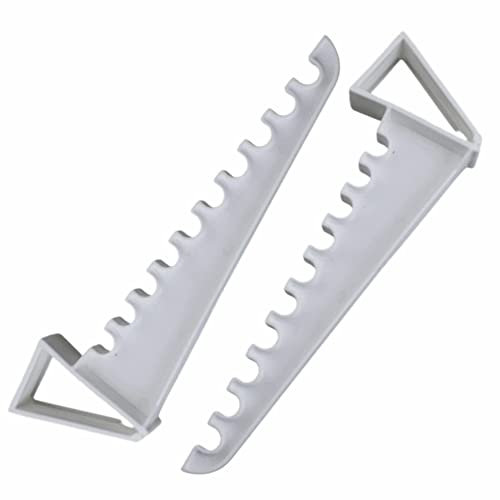 Muizz Clothes Hangers Space Savers Over Door Coat Hangers Hooks Overdoor Ironing Hooks Heavy Duty Laundry Storage Organiser for Bathroom Bedroom Clothing Accessories White Hold 20 Hangers (Pack of 2)