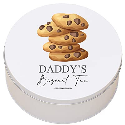 ukgiftstoreonline Personalised Daddy's Biscuit or Cookie Storage Gift