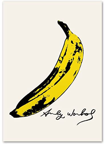 Andy Warhol Poster Banana Pop Wandkunst Andy Warhol Drucke Andy Warhol Leinwand Gemälde Mode Bilder Moderne Wohnzimmer Dekor Rahmenlos 40 × 60 cm