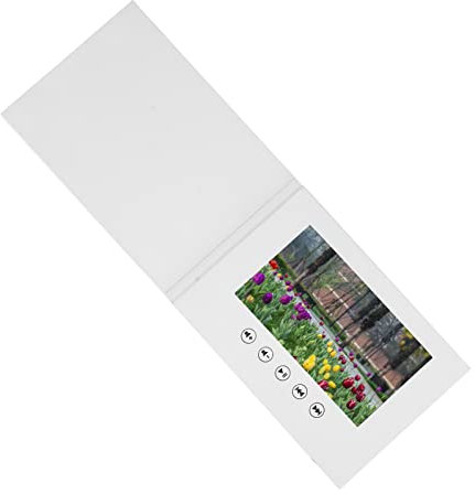 Video-Grußkarte, Video-Broschüre für Vatertag, Muttertag, Weihnachten, Jahrestag, Geburtstagsgeschenk, Elektronische Grußkarte (7-Zoll-Lithium-Ionen-Akku 1500mAh)
