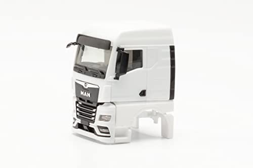 Herpa LKW Modell Zubehör, Fahrerhaus Man TGX GM ohne Windleitbleche, 2 STK. originalgetreu im Maßstab 1:87, Modellauto, Modellbau Zubehör, Deko, Zubehör für Miniaturmodelle aus Kunststoff