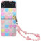 Abbery Klar Handyhülle für Samsung Galaxy Z Flip 4 5G Hülle Durchsichtig Dünn mit Handykette Kette Band Herz Muster Motiv Design für Frauen Mädchen Transparente Harte PC Stoßfest Schutzhülle (Rosa)
