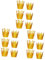 Beavorty 18 Stk Partykönig Party-stirnband-hut Geburtstagskrone Geburtstagskappe Zubehör Für Kronenpartys Geburtstagsfeier Mini-geburtstag Mini-hut Geburtstag Kronkorken Papier Kind Gold