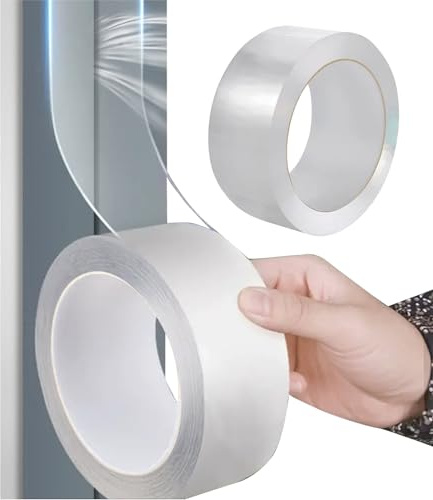 Huakaile Cinta de sellado para ventanas de 2 pulgadas x 33 pies, resistente a la intemperie, protector de alféizar de ventana extraíble, sellador de ventana para bloquear el aire frío de invierno (1