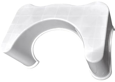 SEVEN4-UK Squatting Toilet Stool Anti Slip Easy To Clean Potty Squat Aid Puts Your Body in Optimal Natural Squatting Position Proper Toilet Posture Footstool (BLACK)