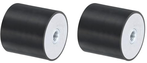 QUARKZMAN 2 Stück 40 x 40mm M8 Gummidämpfer, Multi-Typ-Gummipuffer,Schwingungsdämpfer für Motorraum und Luftkompressoren