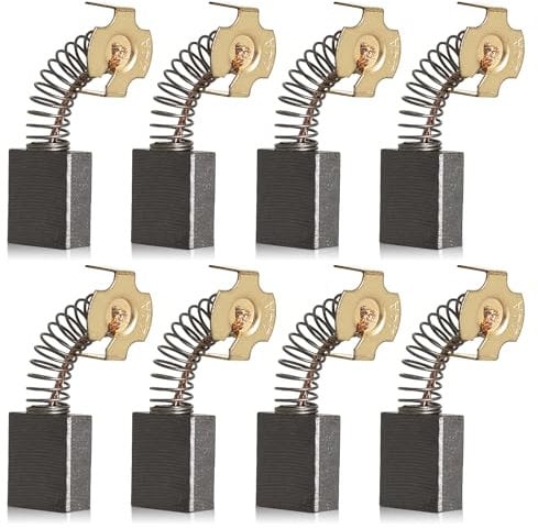 Ersatz-Kohlebürste 614367-00 5140024-30 für De Walt Fliesensäge – 8 Stück Kohlebürsten mit Bleien für DW713 DW715 DWS779 Gehrungssäge, R4092, Ryob i Tischsäge, Ersatz 0502025007