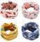 DKDDSSS 4 Stück Schlauchschal Halstuch Multifunktionstuch, Loop Schal Kinder, Loop Schal Baby Schal, Schlauchschal Kinder, Schlauchschal Baby, Baby Schlauchschal (Gelb, Rosa, Beige, Blau)