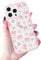 Urarssa Case for iPhone 14 Pro Max, Cute Bowknot Pattern Aesthetic Bow Design Phone Case for Women Girls, Soft TPU Bumper Clear Shockproof Protective Girly Cover for iPhone 14 Pro Max, Rose Bow