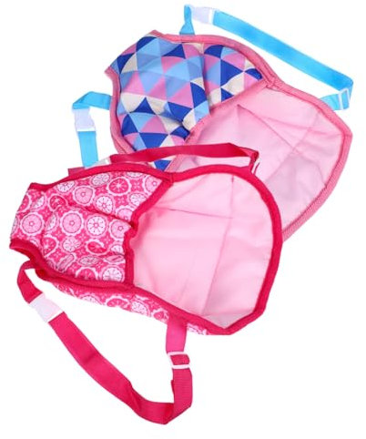 KONTONTY 2pièces Porte-poupée Garçon Fille Bandoulière Confortable pour Poupée Accessoire Poupée Pratique Et Léger Adapté Garçons Et Filles Couleurs Rouge