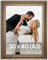 VictoR Bilderrahmen Leonardo 30x40 cm (A3) in Braun Gold – Antiker Fotorahmen mit bruchsicherem Acrylglas – Vintage Bilderrahmen A3 Barock – Made in Europe