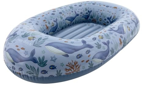 Little Dutch Boot aufblasbar - Schlauchboot - Aufblasbares Wasserspielzeug - für Jungen ab 3 Jahren - Ocean World blau