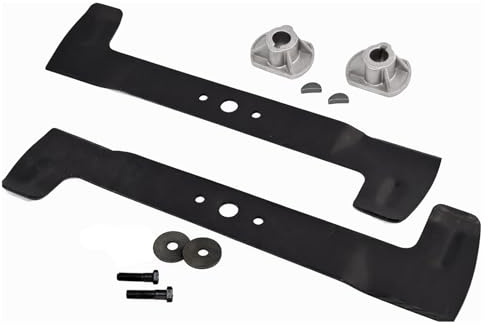 GreenGoo Kit Lame 92 cm con portalama, Viti, chiavette e Molle a Tazza Compatibile per Castelgarden Stiga Viking Honda Solo Dolmar Sabo EFCO