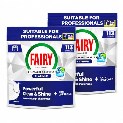 Fairy Professional Platinum Dishwasher Tablets 113 Washes x2 (226 Total)