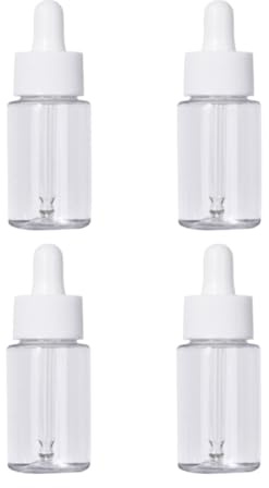 HOOWIFFY 4 Piezas Botellas Gotero de Vidrio de 100ml Opacas, Resistentes a Fugas y Adecuadas para Almacenar Aceites Esenciales Superficie Lisa y Tapa Segura