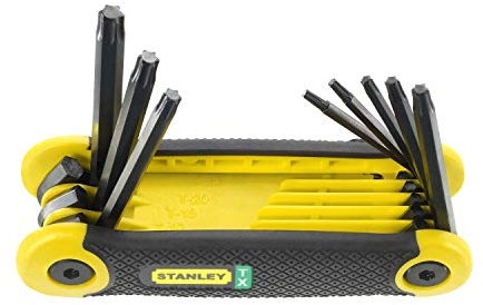 STANLEY 2-69-266 - Juego de 8 llaves hexagonales t9-t40 torx bricolaje