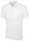 Active Men's Plain Polo Shirt Short Sleeved Work Casual Sports Leisure Clothing - White - Large