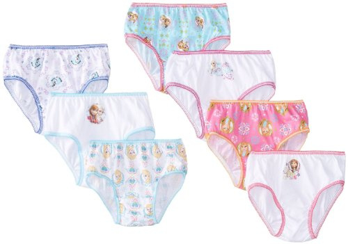 Disney Frozen Underwear available in Brief Panties and Girl Shorts, Sizes 2/3T-10