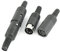 Sourcingmap 2Pairs DIN 5 Broches mâle vers Femelle Audio Fiche Prise Connecteur Adaptateur 6 mm
