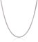 PRINS JEWELS 18 Karat 750 Gold Diamantschliff Spiga Weizen Weißgold glänzend Kette - Breite 1.40 mm - Länge wählbar (60)