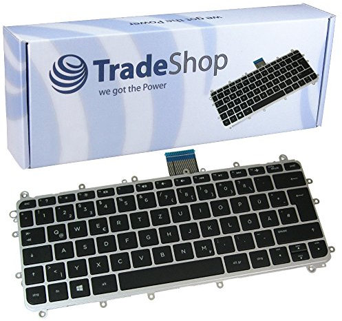 Original Tastatur mit silbernem Rahmen QWERTZ Deutsch für HP Pavilion x360 11-n 11-N 11-N000 11-n000es 11-n001xx 11-n001xx11-n077eg 11-n073 11-n077eg (Deutsches Tastaturlayout)
