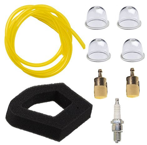 OxoxO Air Filter Fuel Filter Spark Plug 2 feet Fuel Line with Primer Bulb Compatible with GX22 GX25 GX31 GX35 HLT422 ULT425 UMK431 UMK435 HHB25 HHH25 HHT31S HHT35S WX10 FG110 replacent 17672-Z0H-003
