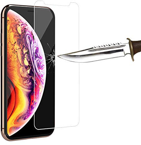 COPHONE® Verre trempé compatible avec iPhone XS [ 5,8 Pouces ] iPhone X, film de protection écran Premium Anti Chocs et Casse, Anti empreintes, bords arrondis,dureté max 9H Tempered glass 2,5d