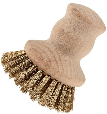 SIDCO Grillbürste Messing Bürste Herdplattenbürste Messingbürste Reinigungsbürste Holz