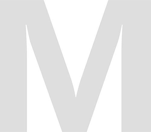 INDIGOS UG Auto Aufkleber M - weiß - wetterfest - Autoaufkleber Buchstabe Zahl Motorrad Fahrrad Helm Tür Fenster Beschriftung Glas Briefkasten Mülltonne 10cm