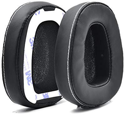 Defean 1 par de Almohadillas para Orejas Negras con Cinta para Crusher Skullcandy sobre la Oreja con Cable Amplificador Integrado y Auriculares para micrófono
