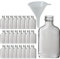 25 botellas de cristal de 100 ml para rellenar, incluye embudo