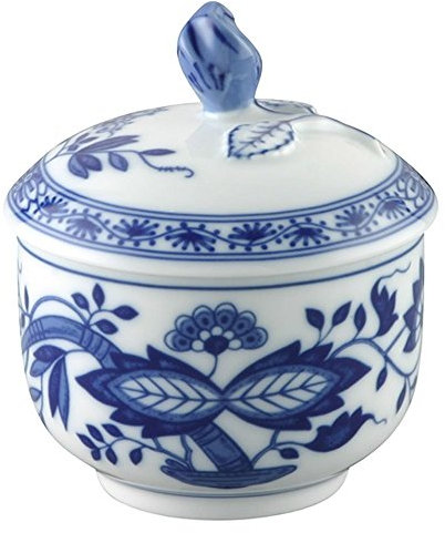 EKM Living Hutschenreuther Vorteilset 4 Stück Blau Zwiebelmuster Blau Zwiebelmuster Zuckerdose 6 P. 02001-720002-14330 und Gratis 1 x Trinitae Körperpflegeprodukt