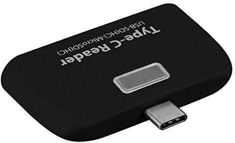 Card Reader for Samsung Galaxy A51 Smartphone Type-C Android SD Micro SD USB Adapter Universal (Black)