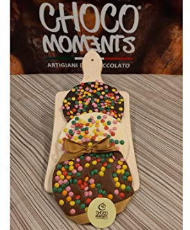 Cialdina al cioccolato (Cioccolato bianco con Smarties)