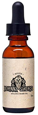 Johnny Slicks Organic Beard Oil for Men, Veteran Owned, Rugged