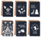 Papierdrachen Weihnachtskarten | 6 weihnachtliche Grußkarten als Klappkarte inkl Umschlag zur Adventszeit - Stilvolles Design zur Weihnachtszeit - Motiv Tiere - Christmas
