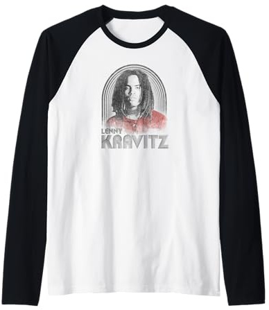 Lenny Kravitz – Retro Lines Logo Raglan