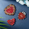 INFUNLY 3 Stück Herz Strass Aufnäher Perlen Nähzubehör Patch Handgefertigte Glitzer Herz Aufnäher Applique für Kleid Jacken Handtasche Schuhe DIY Dekoration Patches