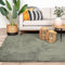 FRAAI | Home & Living Waschbarer Teppich - Clean Grün - Polyester - Kurzflor - Einfarbig - Waschbar in Waschmaschine - Modern - Wohnzimmer, Esszimmer, Schlafzimmer - Carpet