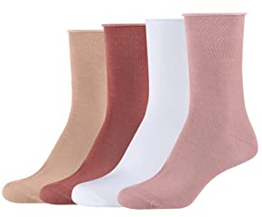 s.Oliver Damen Socken 4er Pack 39/42 mellow rose