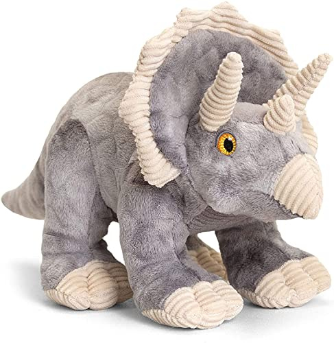 Deluxe Paws Plush Cuddly Soft Eco Toys 100% Recycled (Triceratops)