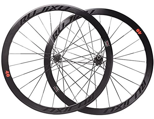 Rennrad Laufradsatz 700c Laufrad Set 40mm Felge V Bremsen Centerlock Scheibenbremsen Kohlefaser Nabe 24 Loch 7 8 9 10 11 Geschwindigkeit Kassette 2050g