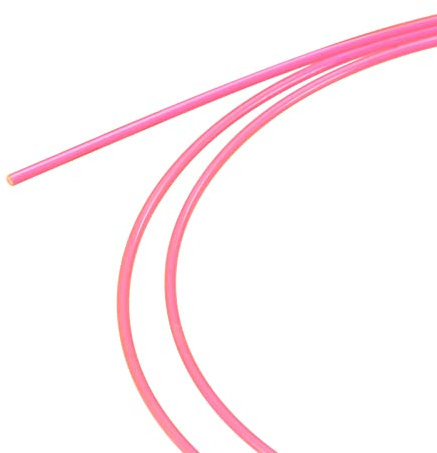 sourcing map Pack mit 2 Faser Optische Stäbe PMMA für Visier Draht 1mmx30cm Rot