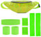 SPOKKI 80er Jahre Outfit Damen Set, 80er Aerobic Outfit, Laser Gürtel Tasche, Grünes Armband Stirnband Leggings Netzhandschuhe, Neon Kleidung Damen 80er Jahre Accessoires(8er-Pack, Grün)