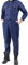 Ommda Men's Cotton Denim Hood Long Sleeve Frame Retardant Work Overall, Safety Insulated Workwear Zipper Boiler Suit Coverall, Blue 03, XL