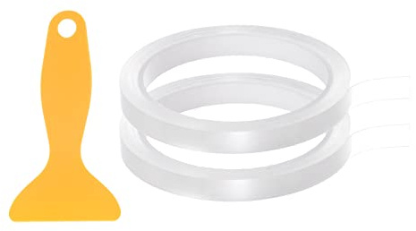 sourcing map 2Stk. Abdichtungsband 0,4x16Ft Transparent | Selbstklebend Klebeband Badewanne