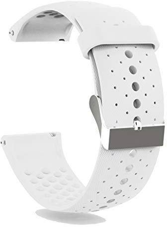 KAREN66 Armband Kompatibel mit Polar Vantage M Wechselarmbänder - Sport Silikon Replacement Wechselarmband Ersatzarmband für Vantage M Uhrenarmband (Weiß)