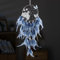 CULASIGN Traumfänger mit LED Licht,Led Traumfänger Mädchen Handgefertigt Dreamcatcher mit Federn, Bohemian Dekoration,für Gute Träume Wandbehang Auto Raum Mädchen Kreatives Geschenk (Blau)